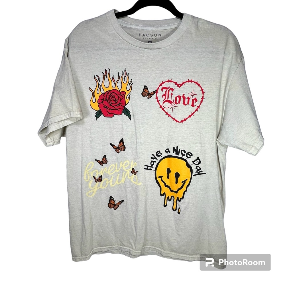 PacSun Pacific Sunwear Forever Yours T-Shirt Have A Nice Day Men’s Size Medium